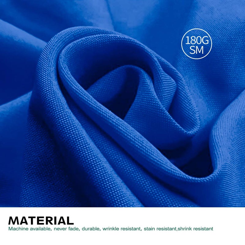 Surmente Blue Tablecloth 60 x 102-inch Rectangular Polyester Table Cloth for Weddings, Banquets, or Restaurants - Image 3